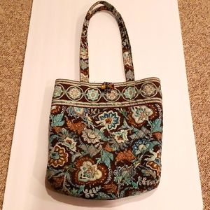 Vera Bradley Java blue small tote bag purse